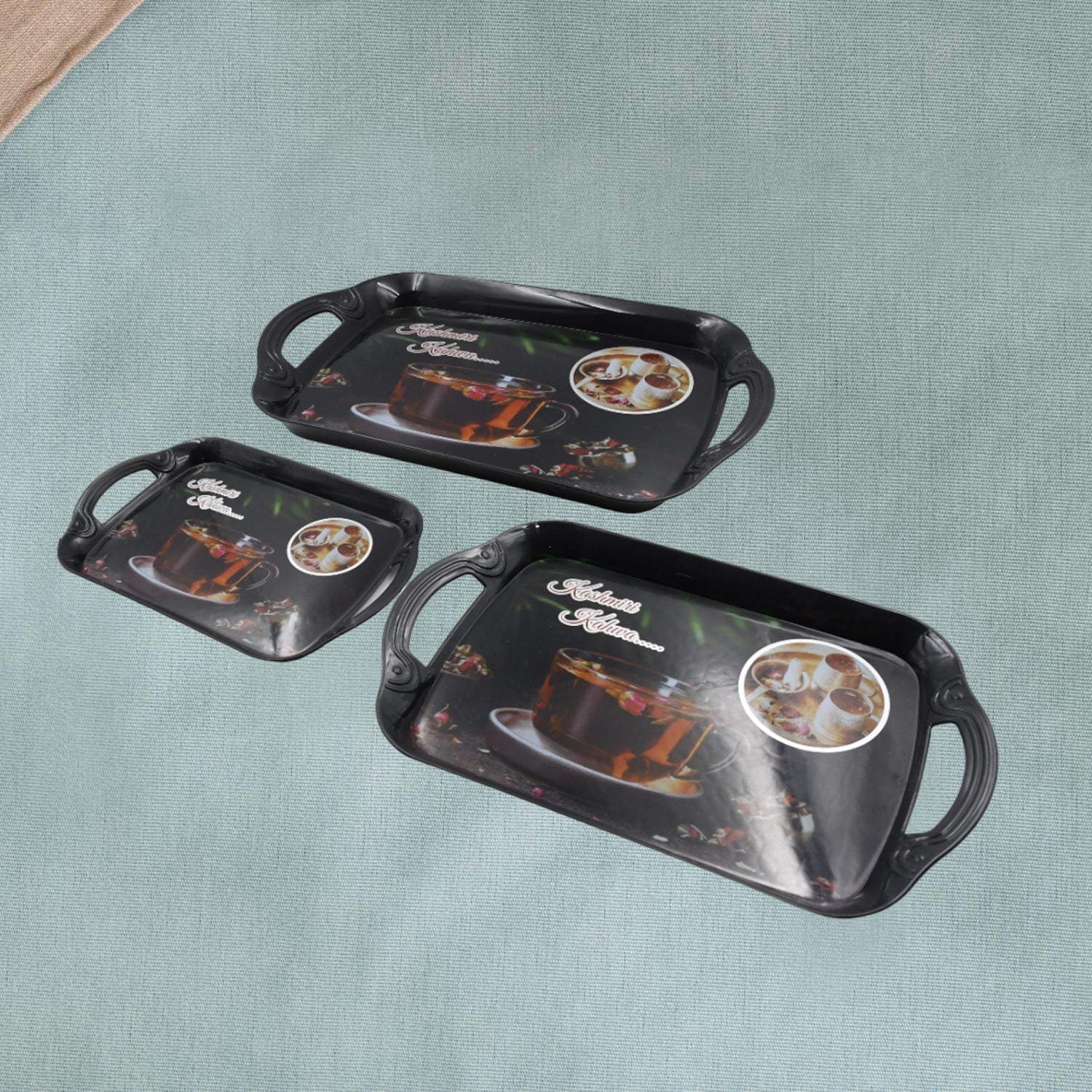 5211A Serving Tray Set of 3, Melamine Trays for Kitchen Snacks Serving Tray Tray Set for Serving Tea Tray for Serving Fancy Trays for Serving Gift Item, Different Size For Kitchen & Office Use 5211A Serving Tray Set of 3, Melamine Trays for Kitchen Snacks Serving Tray Tray Set for Serving Tea Tray for Serving Fancy Trays for Serving Gift Item, Different Size For Kitchen & Office Use